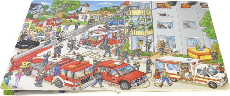 【自营】My Big Wimmelbook A Day at the Zoo Fire Trucks My Busy Day Cars and Things That Go 全景图画世界 找找乐 英文原版 - 图3