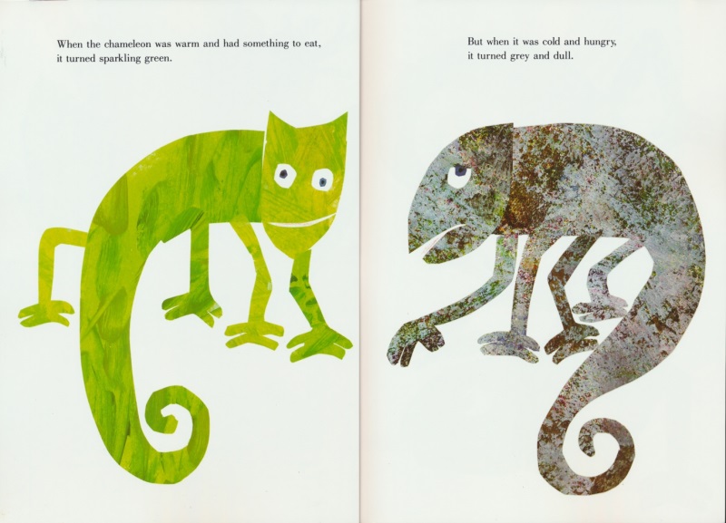 The Mixed-Up Chameleon 艾瑞·卡尔 Eric Carle 拼拼凑凑的变色龙 品格教育英语绘本 启蒙认知 情商养成 英文原版进口儿童图书 - 图1