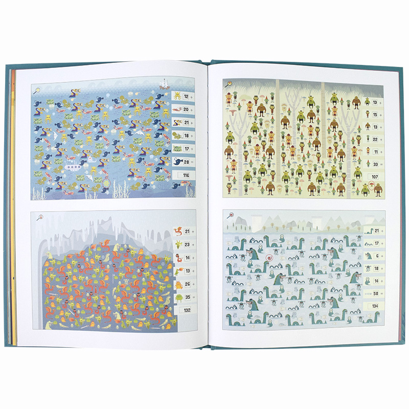 Search, Find & Count Collection 儿童英语寻物数数书 4册套装 眼力锻炼 数字概念培养 英文原版进口图书