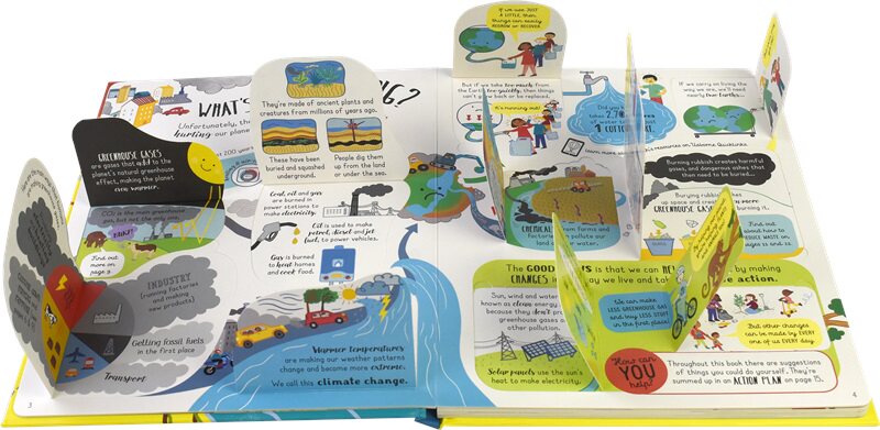 Usborne Lift the Flap Looking After Our Planet 尤斯伯恩 善待我们的星球 翻翻纸板书 儿童英语百科科普读物 英文原版进口图书