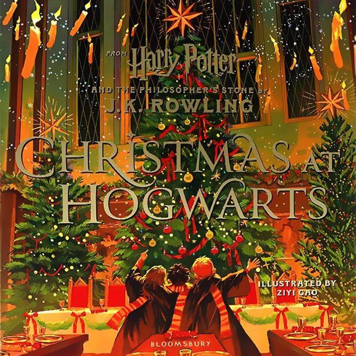 哈利 · 波特 Christmas At Hogwarts 霍格沃茨的神奇圣诞节 精装彩绘版 魔法石官方小说第12章节选 儿童英语读物 JK罗琳 英文原版