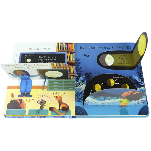 Usborne Very First Lift-the-Flap Questions Answers最初的问答套装2册 儿童启蒙英文绘本机关书星星太空科普 英文原版进口图书 - 图3