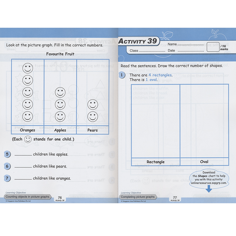 SAP Learning & Conquer Pre-School Mathematics 新加坡幼儿园数学练习册 学习+攻克系列7册套装 英文原版进口教辅 - 图2