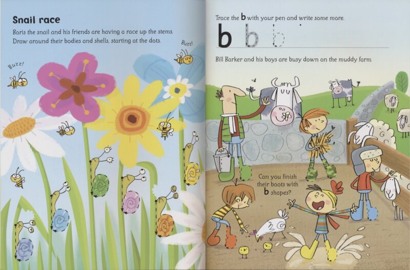 Usborne Wipe-clean Phonics Book 3 自然拼读 可擦写练习 幼儿早教启蒙 益智游戏 英语学习 附可擦笔 英文原版进口儿童图书