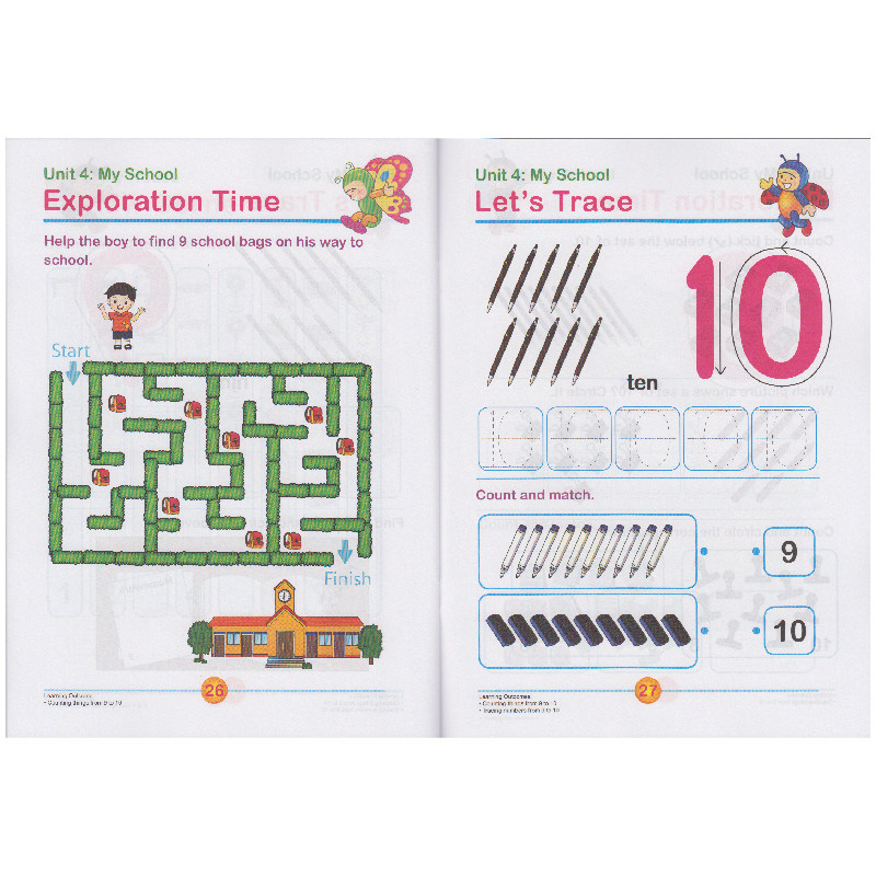 【自营】【现货】SAP Rainbow Maths K1K2 彩虹幼儿园年级8册点读版 新加坡数学教材教辅练习册 新亚出版社 3-6岁 英文原版进口