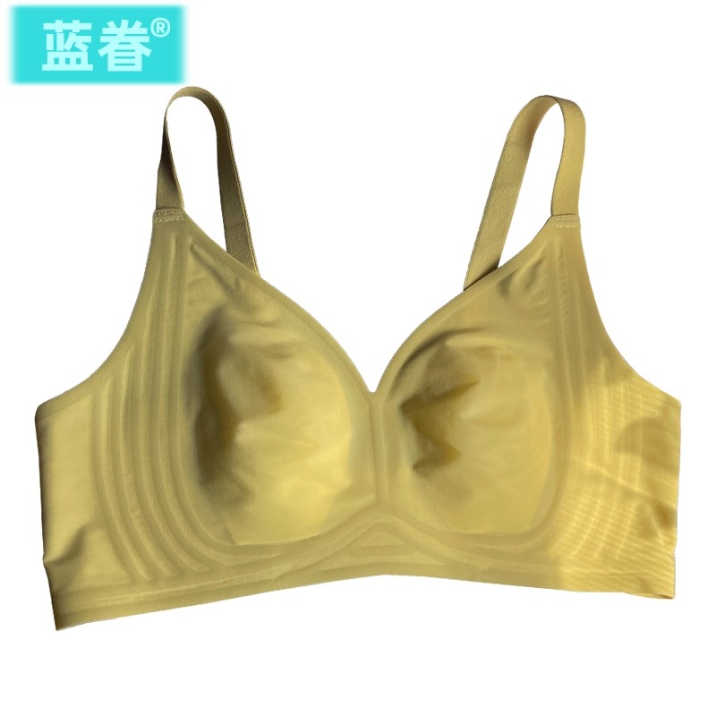春夏超薄款大胸显小3d果冻条内衣无痕一片式睡眠缩胸收副乳文胸罩,淘宝优惠券,粉丝福利购,淘宝优惠卷