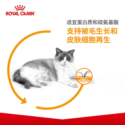 皇家H33美毛呵护猫粮2kg护肤成猫粮英短美短亮丽被毛猫主粮H - 图1