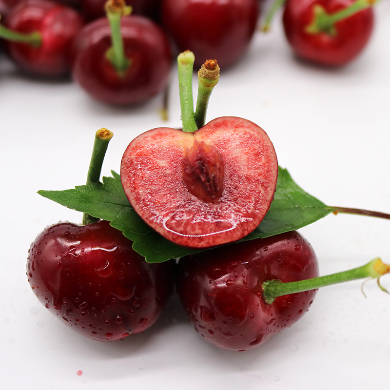 老广的味道旗舰店老广的味道 大连樱桃特大果净重2斤装30-32mm脆甜多汁顺丰包邮3