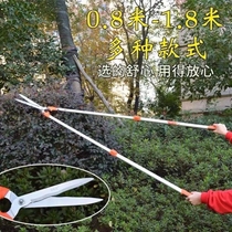 Gardening trimming large scissors landscaping with prunes prunes Prunes Cutting fences Cut of green fences Cut-cut fruit trees Cut and lengthen telescopic scissors