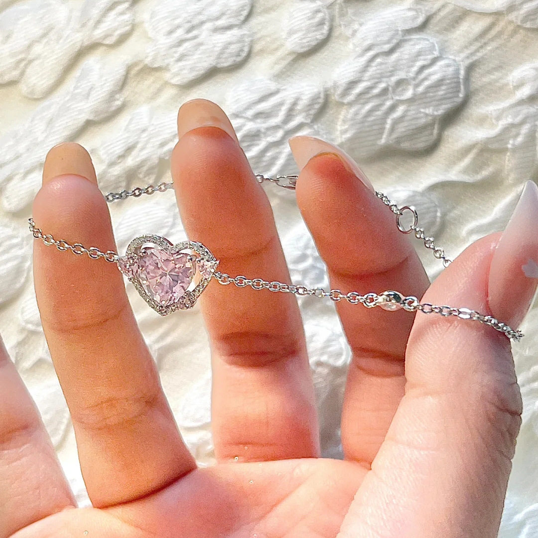 王者荣耀手链S925纯银守护之心手链女王者荣耀妲己女仆咖啡款爱心甜美饰品礼品