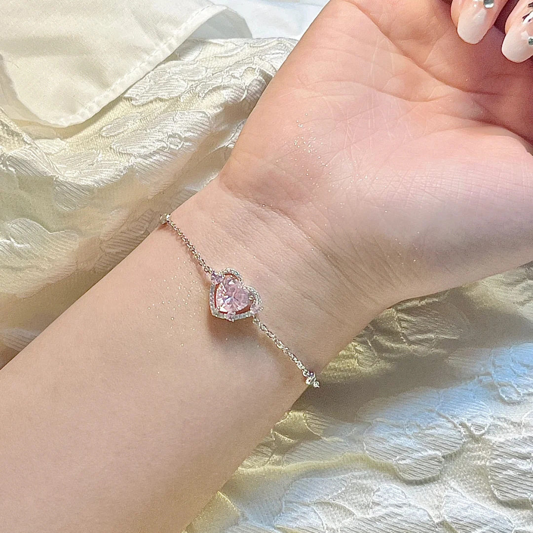 王者荣耀手链S925纯银守护之心手链女王者荣耀妲己女仆咖啡款爱心甜美饰品礼品