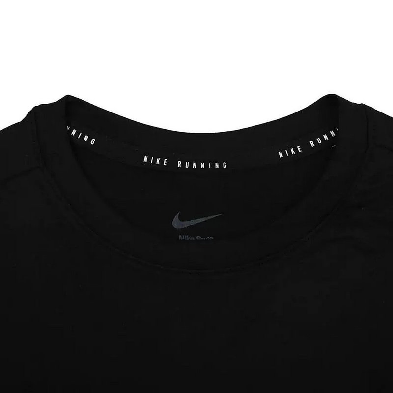 Nike耐克SWIFT DRI-FIT女防晒速干跑步上衣黑色长袖T恤HQ0504-010,淘宝优惠券,粉丝福利购,淘宝优惠卷