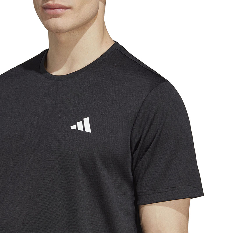 Adidas阿迪达斯短袖男装2023夏季新款运动休闲圆领T恤上衣HR8727 - 图1