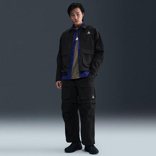 NIKE耐克男裤夏季黑色运动裤休闲透气宽松梭织束脚长裤HV0592-010 - 图3