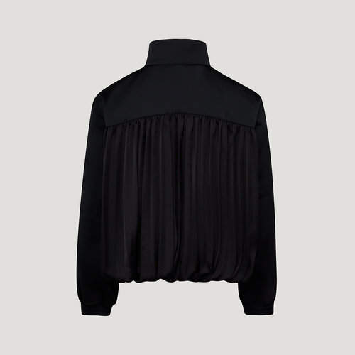 adidas阿迪达斯三叶草缎面百褶夹克TRACK TOP秋女梭织外套 LF2316 - 图0
