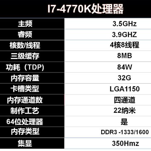 i7 4770 4770S 4770K 4770T 4790 4790S 4790K 4790T CPU 1150针 - 图2