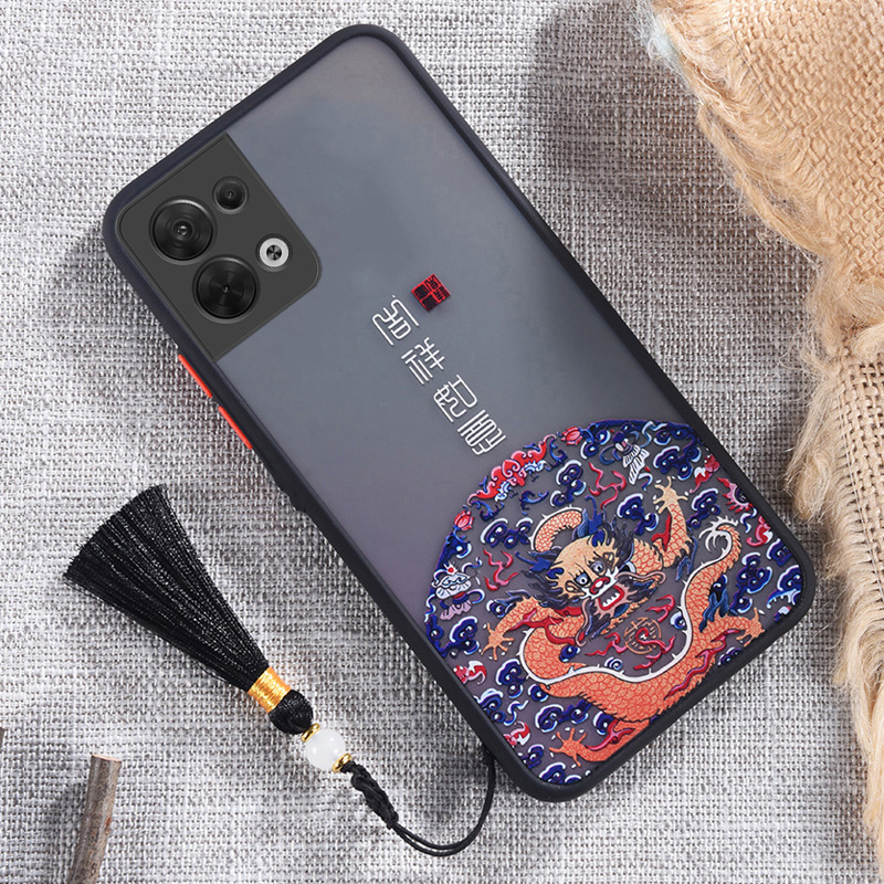 oppo reno8手机壳ren08pro保护套reon8pr0防摔ren8por镜头全包pro+防滑opop潮0pp0男oppp女PGBM10国风PGAM10 - 图0