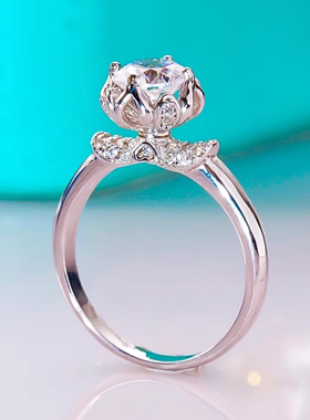 chinpin莫桑石江山美人戒指