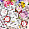 Thanksgiving Happy Mother's Day label sticker round love gift packaging bouquet cake decoration small pattern sticker