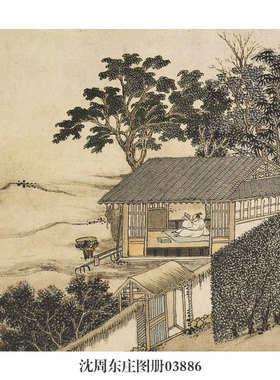 新中式装饰画名画复制茶楼挂画