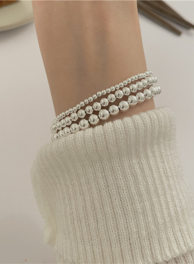 现货sunup_q韩国ins925银小珠子