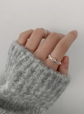 925纯银简约时髦戒指