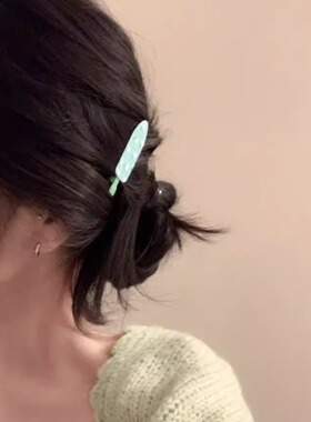 碎花小铲子发夹侧边刘海夹发饰
