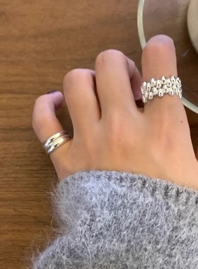 925银简约素版开口尾戒