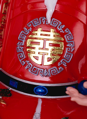 汉白玉月老神像佛堂供奉月下老人像体家用寺庙求姻缘牵红线摆件