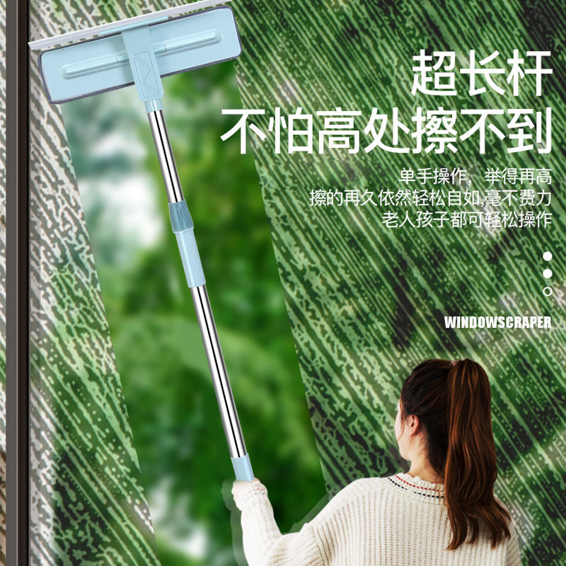擦玻璃擦窗神器家用双面擦高楼擦洗窗户刮清洗清洁工具伸缩杆刮搽_虎窝淘
