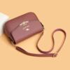 Genuine leather women's shoulder bag small square bag fashionable small