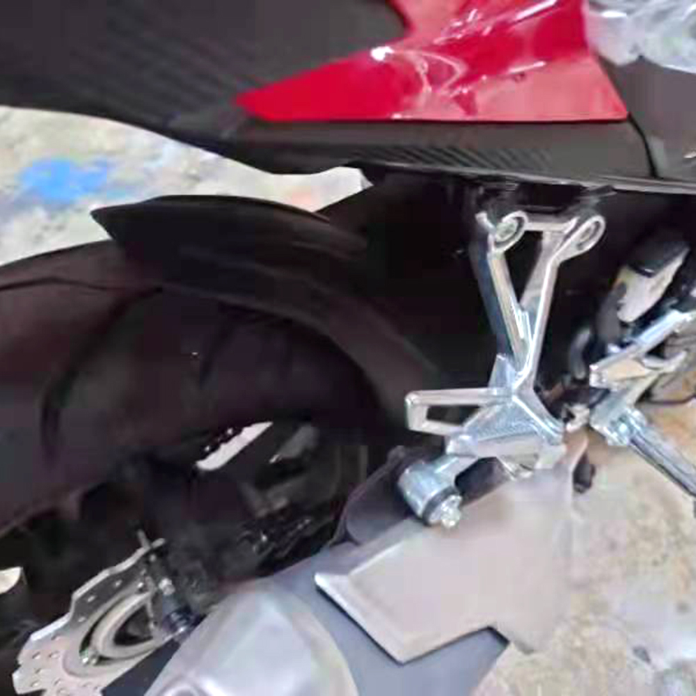 适用五羊本田CB400 500X/F改装中置后挡泥板 发动机底盘 弹簧球杠 - 图0