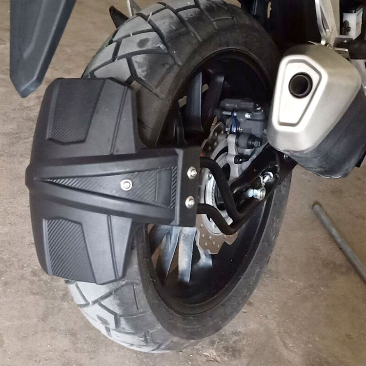 适用五羊本田CB400 500X/F改装中置后挡泥板 发动机底盘 弹簧球杠 - 图1