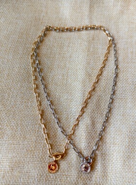 青岛外贸饰品时尚女潮流百搭简约裸链子人头像坠小短款项链