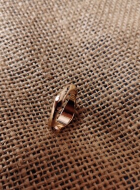 青岛饰品戒指欧美朋克风质感新潮流时尚简洁编绳纹路个性简约指环