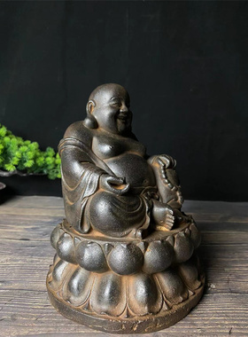 铁器仿古弥勒佛工艺品书房