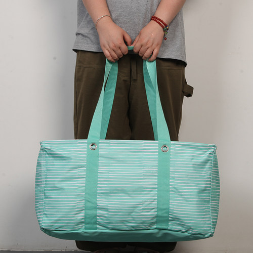 出美国超大收纳框防水牛津布车载收纳筐可手提卧室脏衣篮露营收纳 - 图3