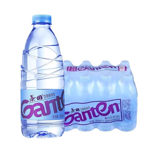 景田饮用纯净水560ml/瓶高端水瓶装实惠纯净水煮茶用水出游车载 - 图3