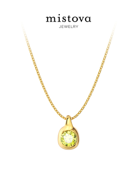 Mistova森隐金色小众锁骨链