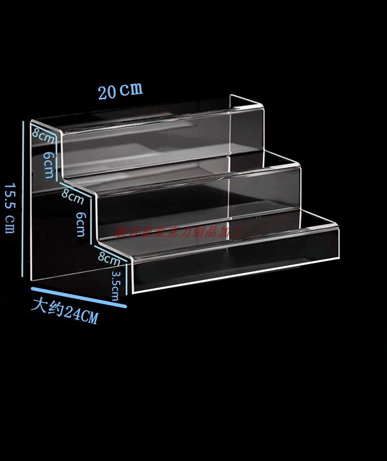 亚克力阶梯展示架 适用泡泡玛特盲盒收纳 立牌手办首饰展示架,淘宝优惠券,粉丝福利购,淘宝优惠卷