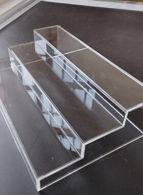 亚克力透明展示台 化装品盲盒首饰茶具马克杯咖啡杯水杯梯形架