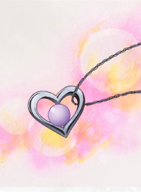 小红书同款渐变爱心项链女小众设计高级感学生爱心锁骨链冬季温柔