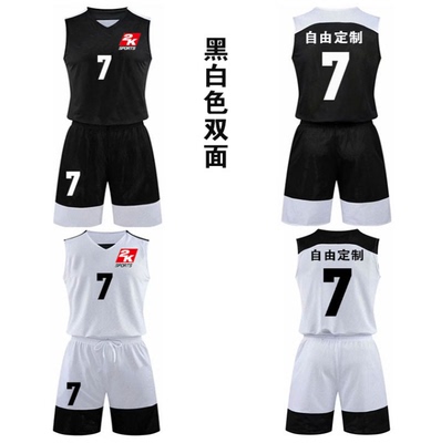 耐高2K球衣篮球服定制比赛队服双面穿印字自定义DIY运动背心潮流-图3