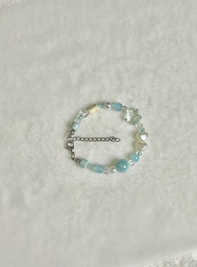 【薄荷星星糖】原创设计薄荷星星饰品ins风可爱ins风少女心手链