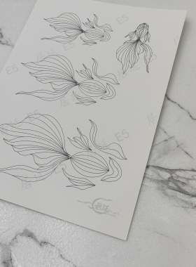 手工原创缠花发簪图纸