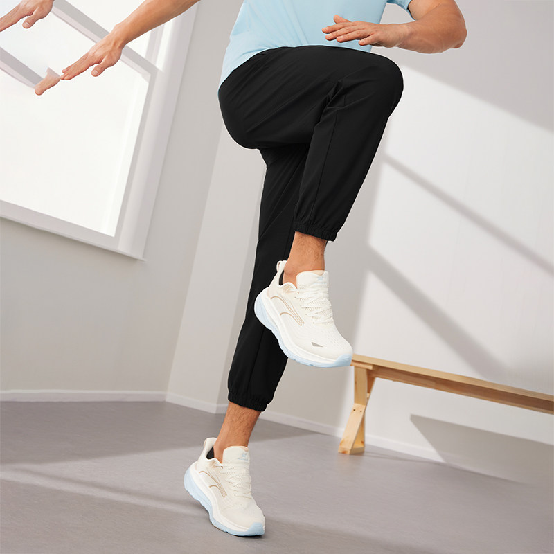 361运动裤男2025夏季新款冰丝速干弹力运动九分裤舒适薄款裤子男