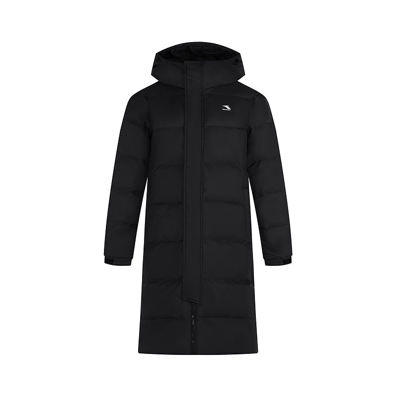 361长款羽绒服男装女装2026冬季连帽加厚保暖外套高充绒羽绒外套