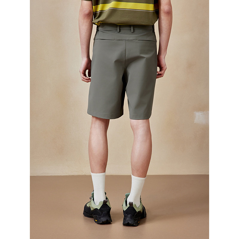 GXG男装 四面弹休闲西裤含桑蚕丝通勤短裤25年夏季新品G25X222036,淘宝优惠券,粉丝福利购,淘宝优惠卷