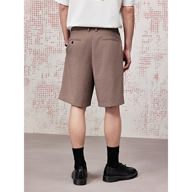 [商场同款]GXG男装 宽松休闲短裤轻薄通勤西裤25夏新品G25X222030,淘宝优惠券,粉丝福利购,淘宝优惠卷