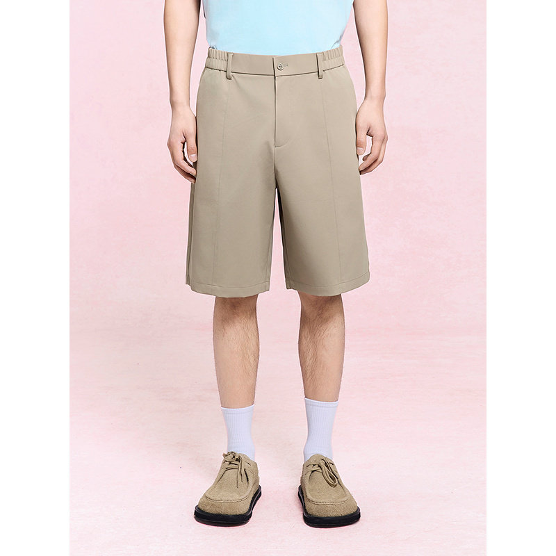 GXG男装 立挺廓形西装裤通勤五分西裤商务休闲短裤 25年夏季新品,淘宝优惠券,粉丝福利购,淘宝优惠卷